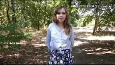 Play Shy Teen Casting In The Forest And There She Has Her First Fuck