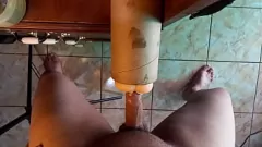 تشغيل مثير بوف العمل مع المطاط كس و cumshots متعددة