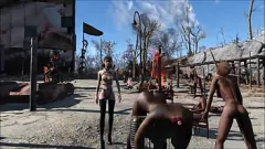 Afspelen Extreme BDSM -mode in Fallout 4 met sexy tiener brunette
